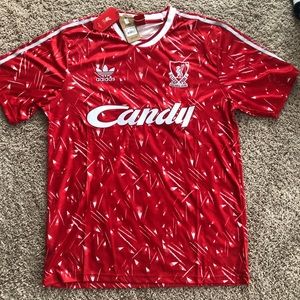 XL Retro Red Candy Liverpool Jersey